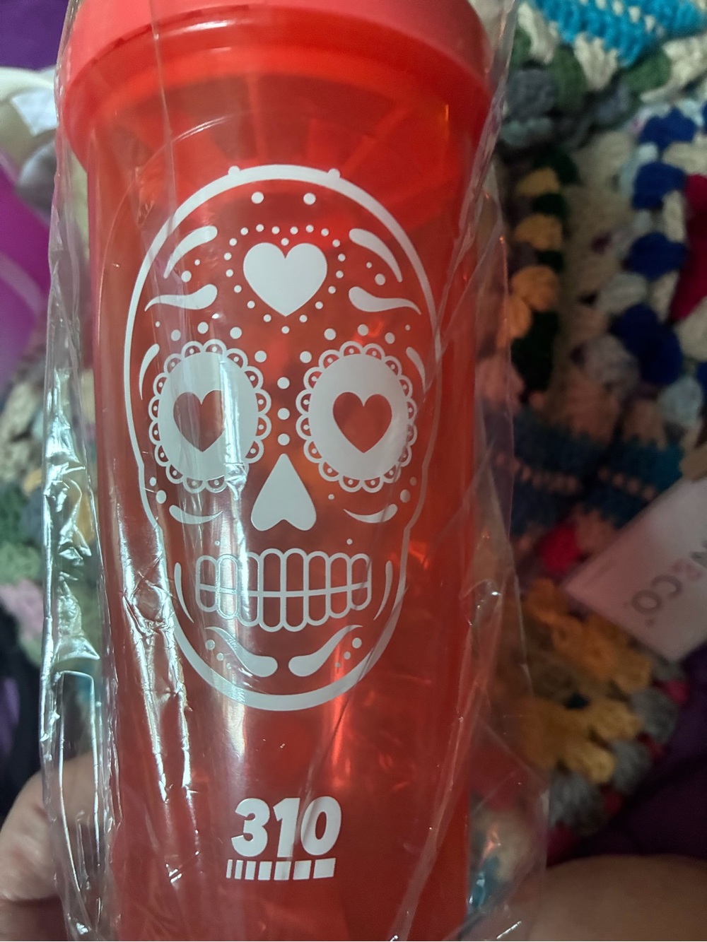 Red Sugar Skull Party Tumbler by